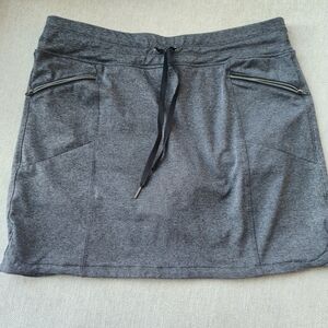 Gray Women's Golf Skirt with Drawstring And Undershorts